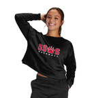 OSOS Baseball Women's Fleece Crop Crew