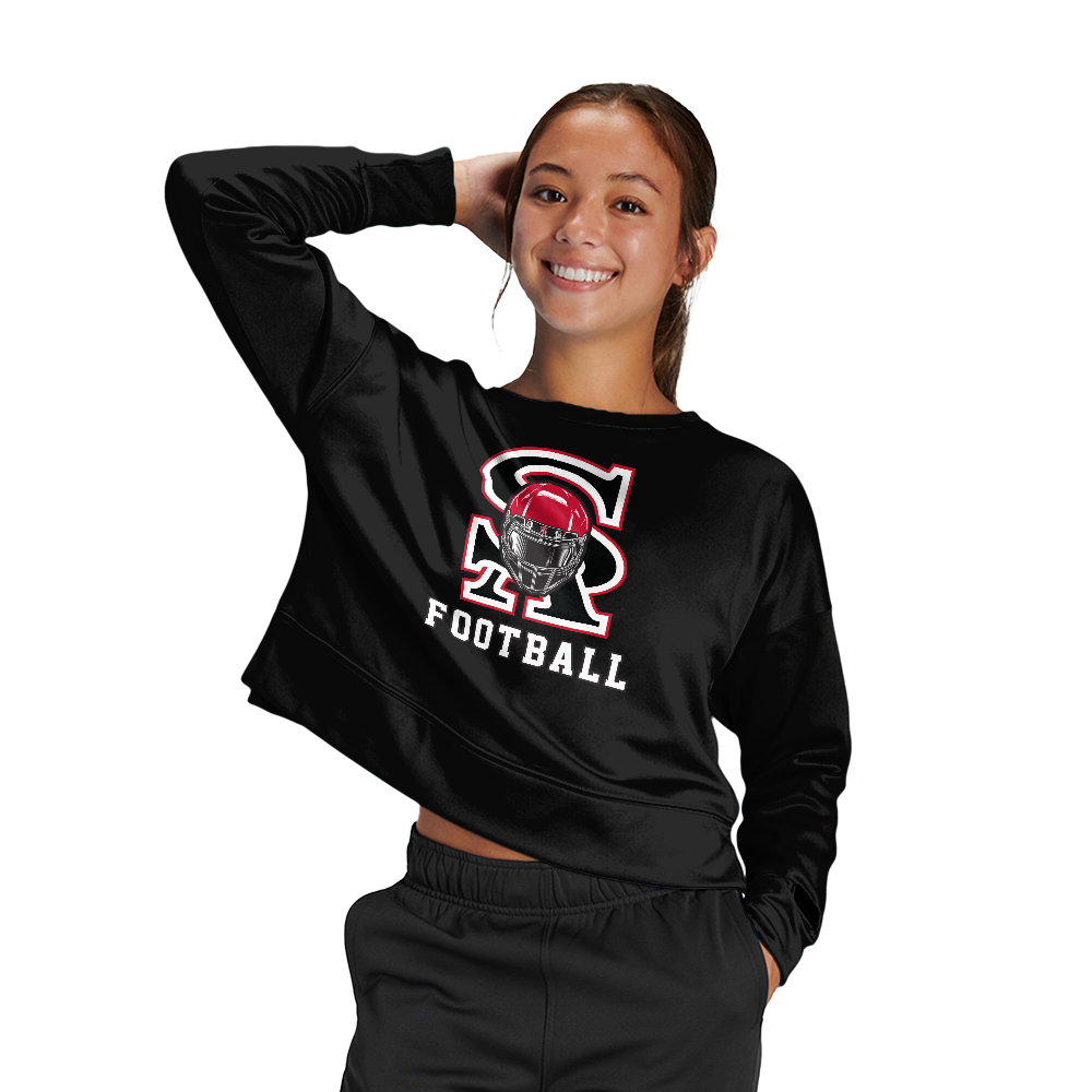SA Football Women's Fleece Crop Crew