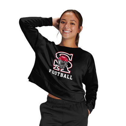 SA Football Women's Fleece Crop Crew