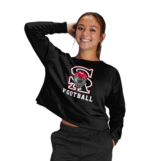 SA Football Women's Fleece Crop Crew