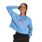 Aces Baseball Women's Fleece Crop Crew