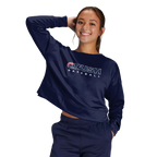 Crush Baseball Women's Fleece Crop Crew