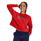 Crush Baseball Women's Fleece Crop Crew