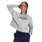 Crush Baseball Women's Fleece Crop Crew