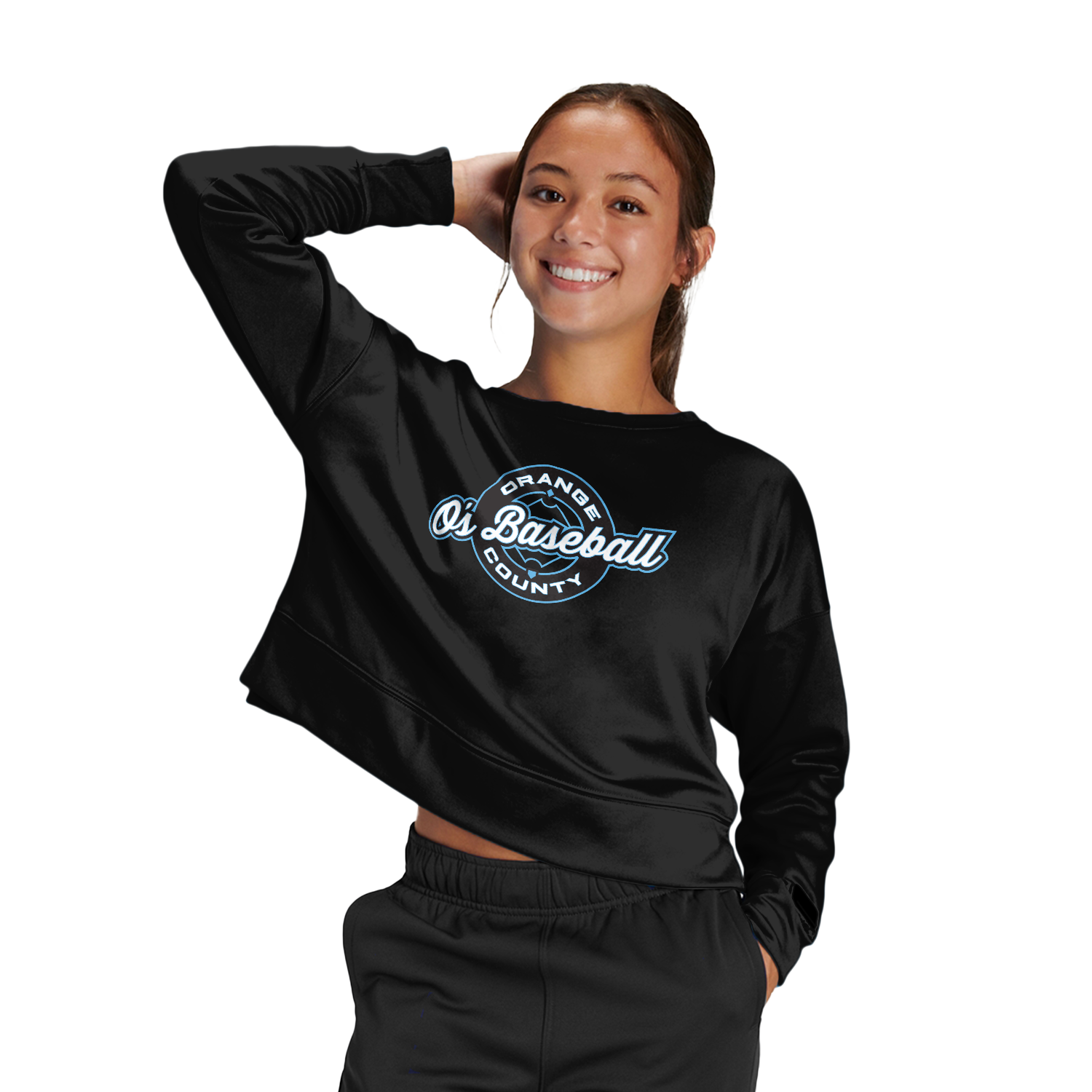 O's Women's Fleece Crop Crew