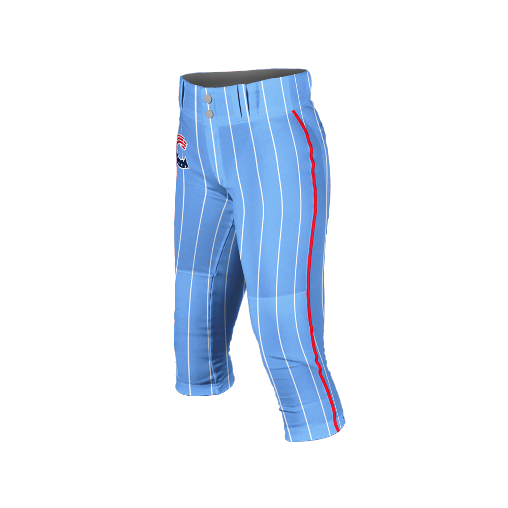 Crush Softball Pants (Light Blue/White Pins)