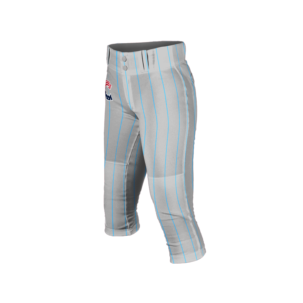 Crush Softball Pants (Silver/Light Blue Pins)