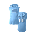Frozen Rope Flag Sleeveless Hooded Dry Fit
