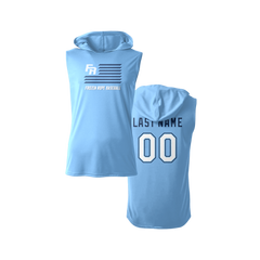 Frozen Rope Flag Sleeveless Hooded Dry Fit