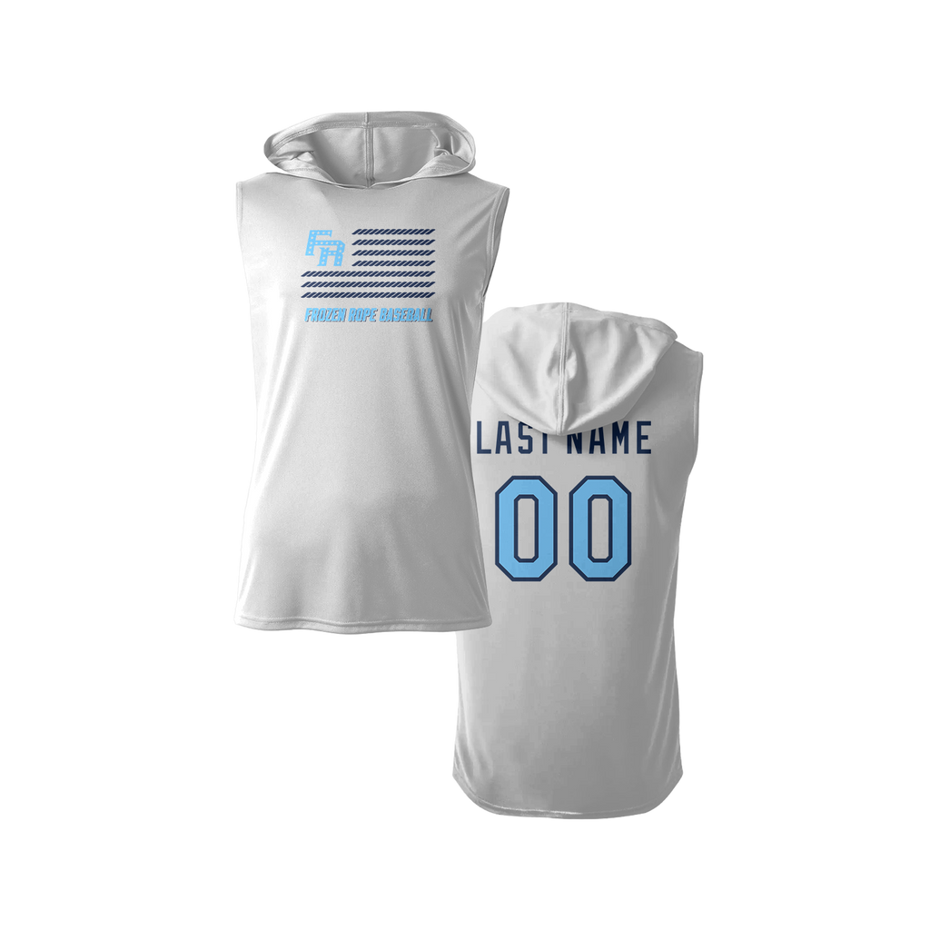 Frozen Rope Flag Sleeveless Hooded Dry Fit