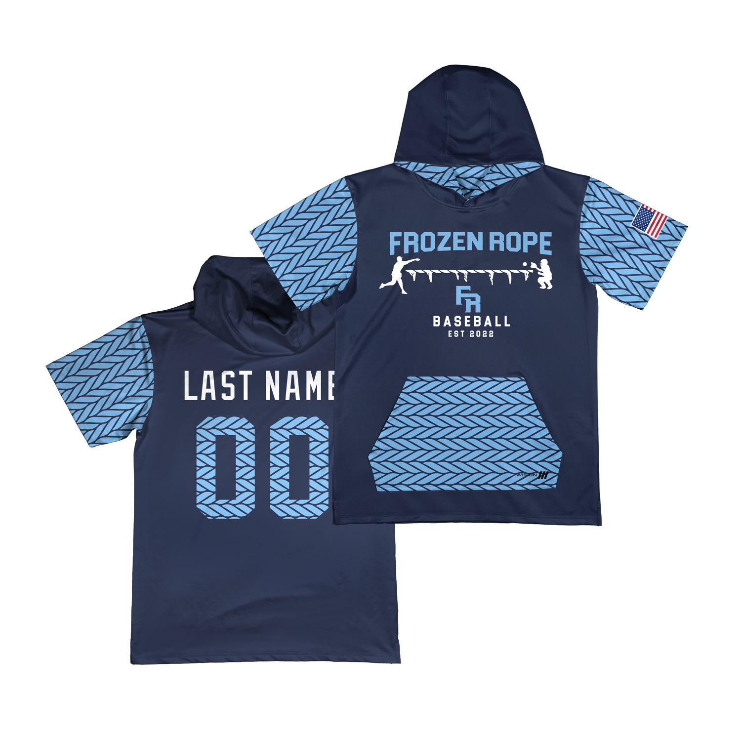Frozen Rope Short Sleeve Hoodie