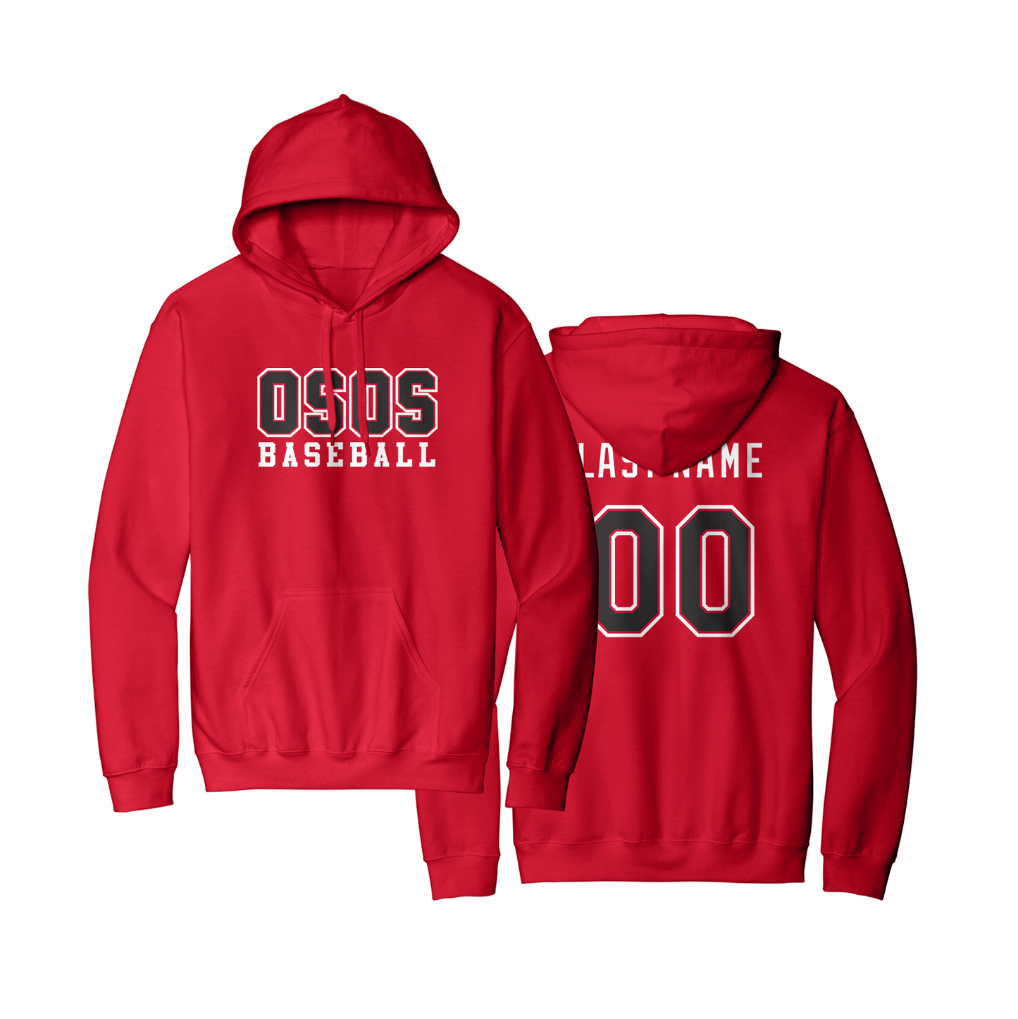 OSOS Baseball Poly Fleece Hoodie