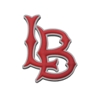 East Long Beach "LB" 3D Helmet Decal (Gray Border)