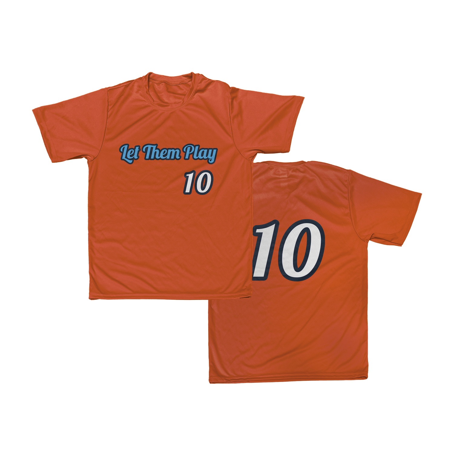 Let Them Play "Scrimmage" Tee (Orange)