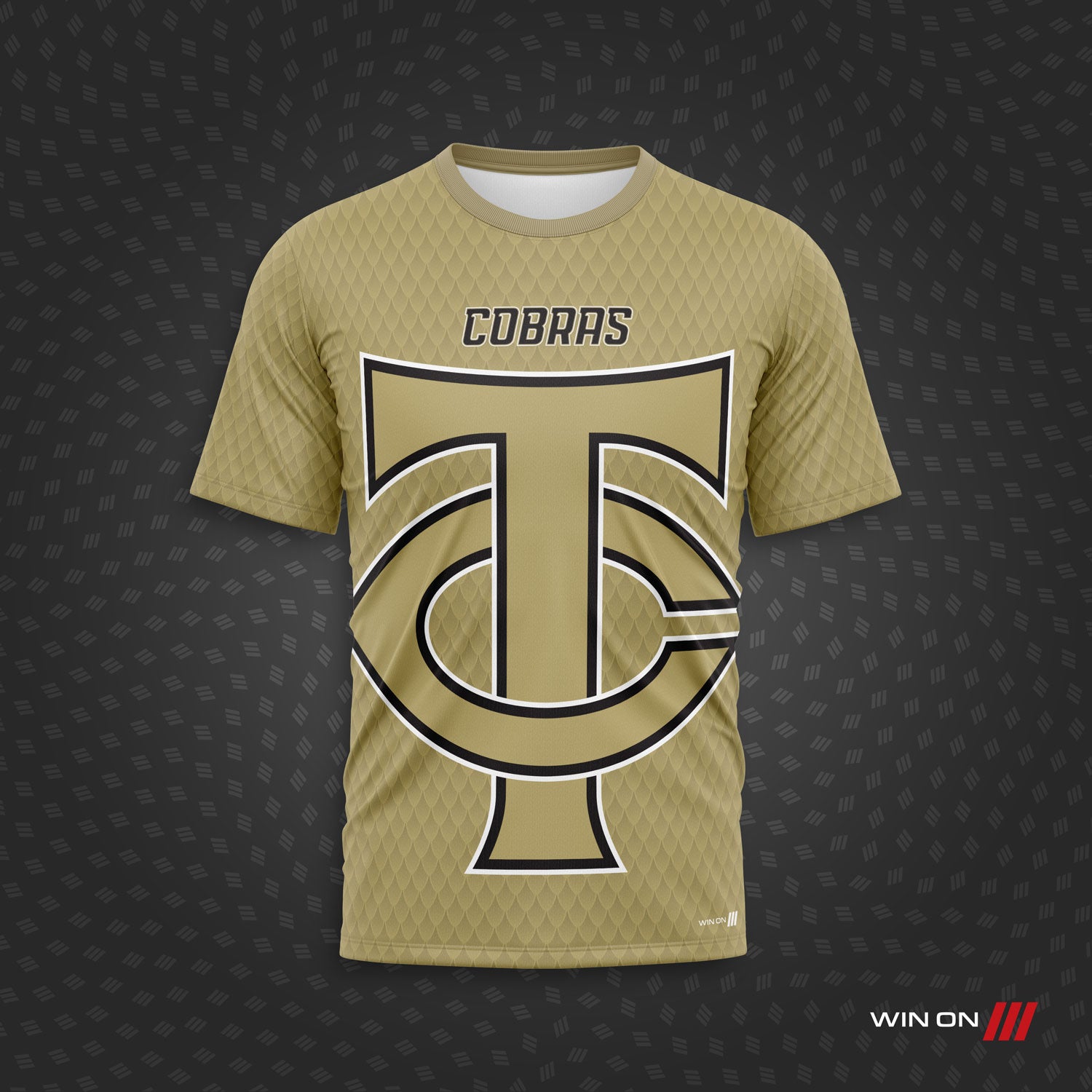 Tustin Cobras "Big TC" Scales Poly Tee
