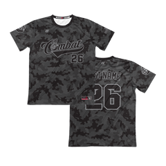 Combat Crew Neck Pullover Jersey (Black Camo)