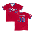 SoCal Aces V-Neck Pullover Jersey (Red)