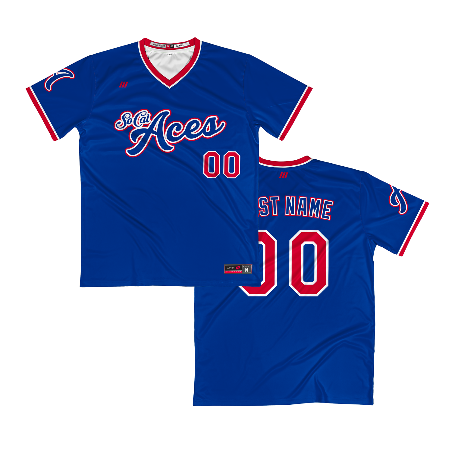 SoCal Aces V-Neck Pullover Jersey (Royal)