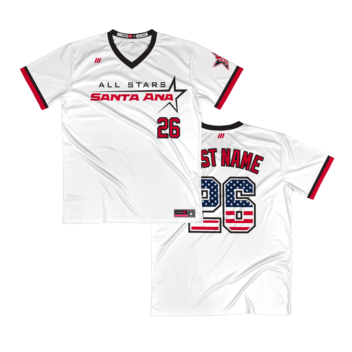 SAPB 2026 All-Stars V-Neck Jersey (White)