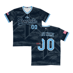 ZT Navy Camo V-Neck Pullover Jersey