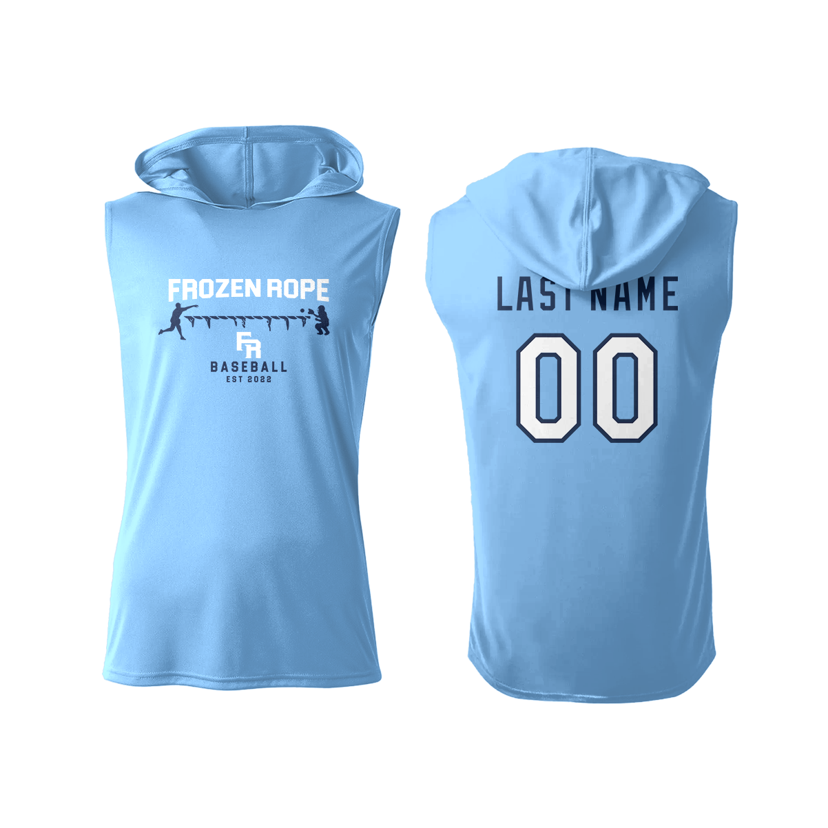 Frozen Rope Sleeveless Hooded Dry Fit