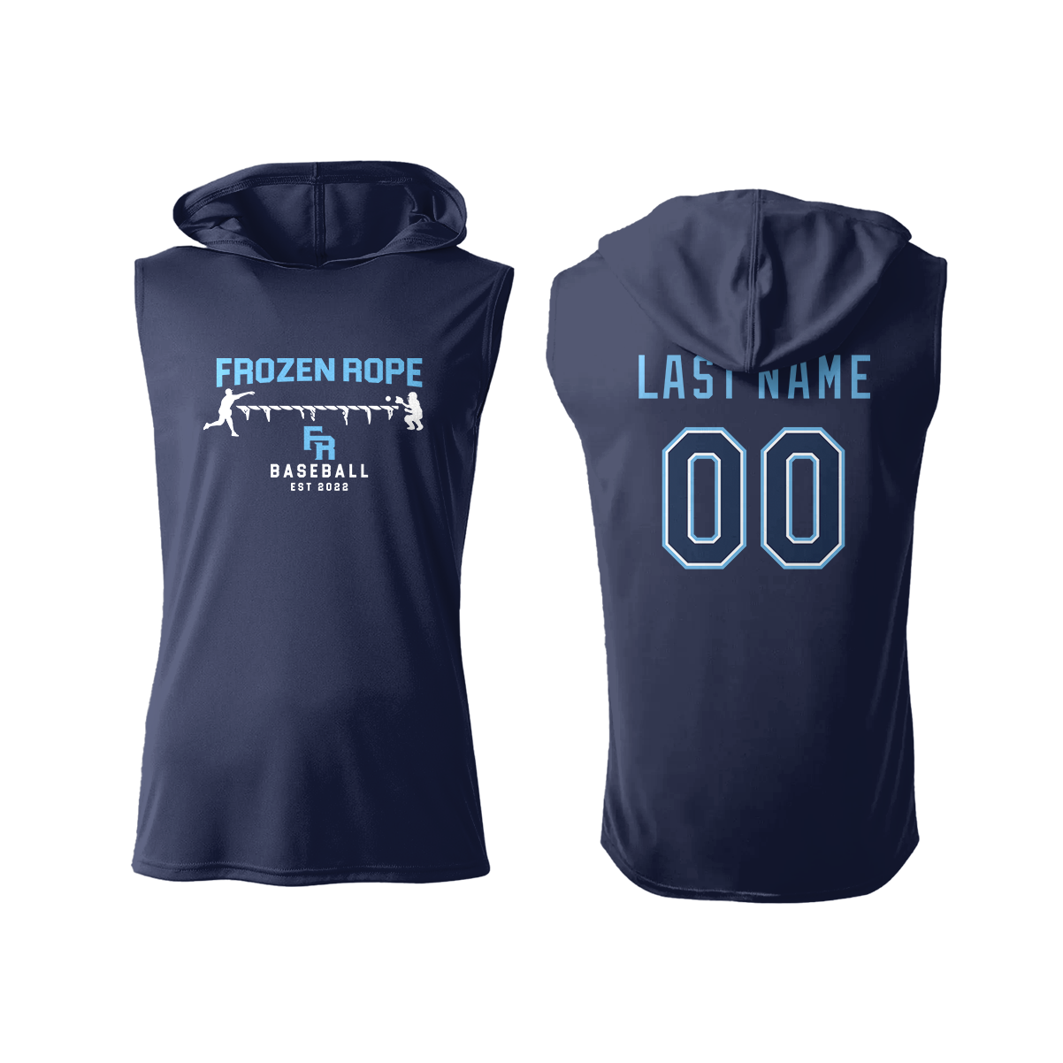 Frozen Rope Sleeveless Hooded Dry Fit