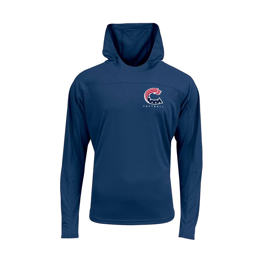 Crush Softball AirFlex Hooded Long Sleeve Performance Tee