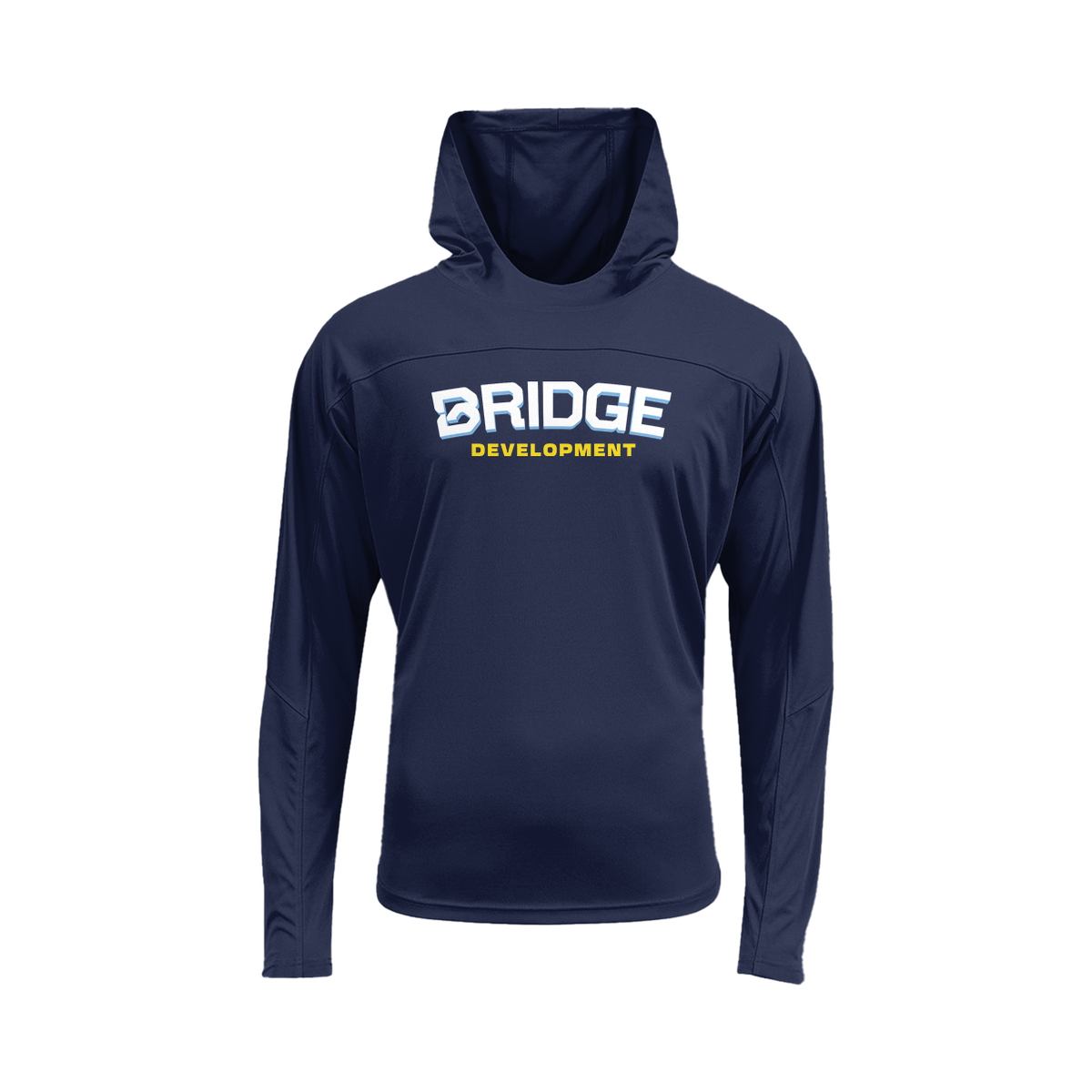 Bridge Development AirFlex Hooded Long Sleeve Performance Tee