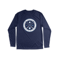 Frozen Rope Baseball (Circle Logo) Long Sleeve Performance Tee