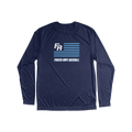 Frozen Rope Flag Long Sleeve Performance Tee