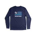 Frozen Rope Flag Long Sleeve Performance Tee