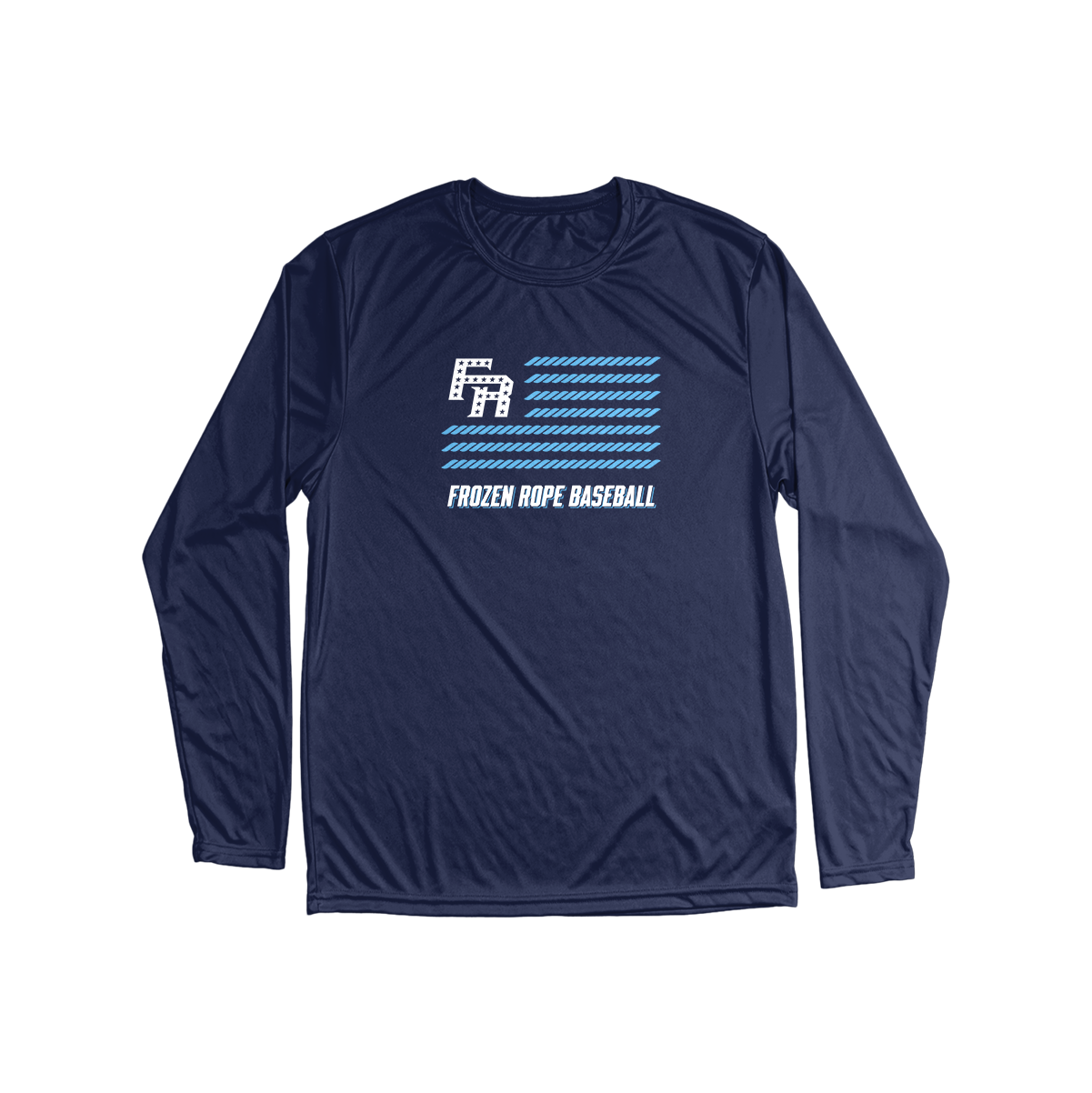 Frozen Rope Flag Long Sleeve Performance Tee