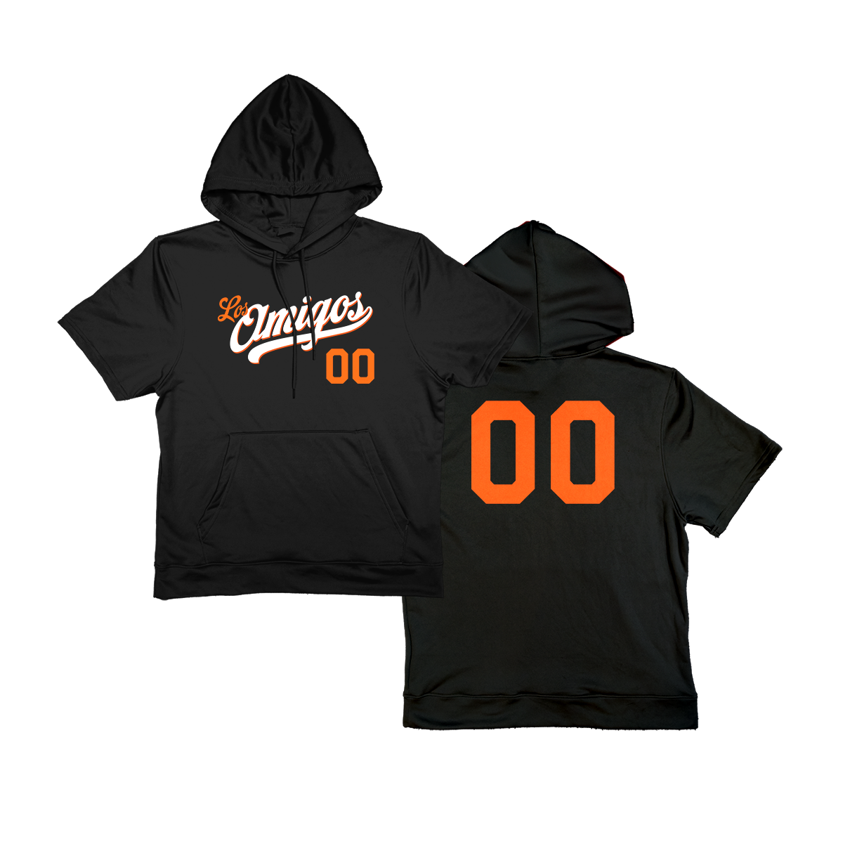 Los Amigos Short Sleeve Poly Fleece Hoodie