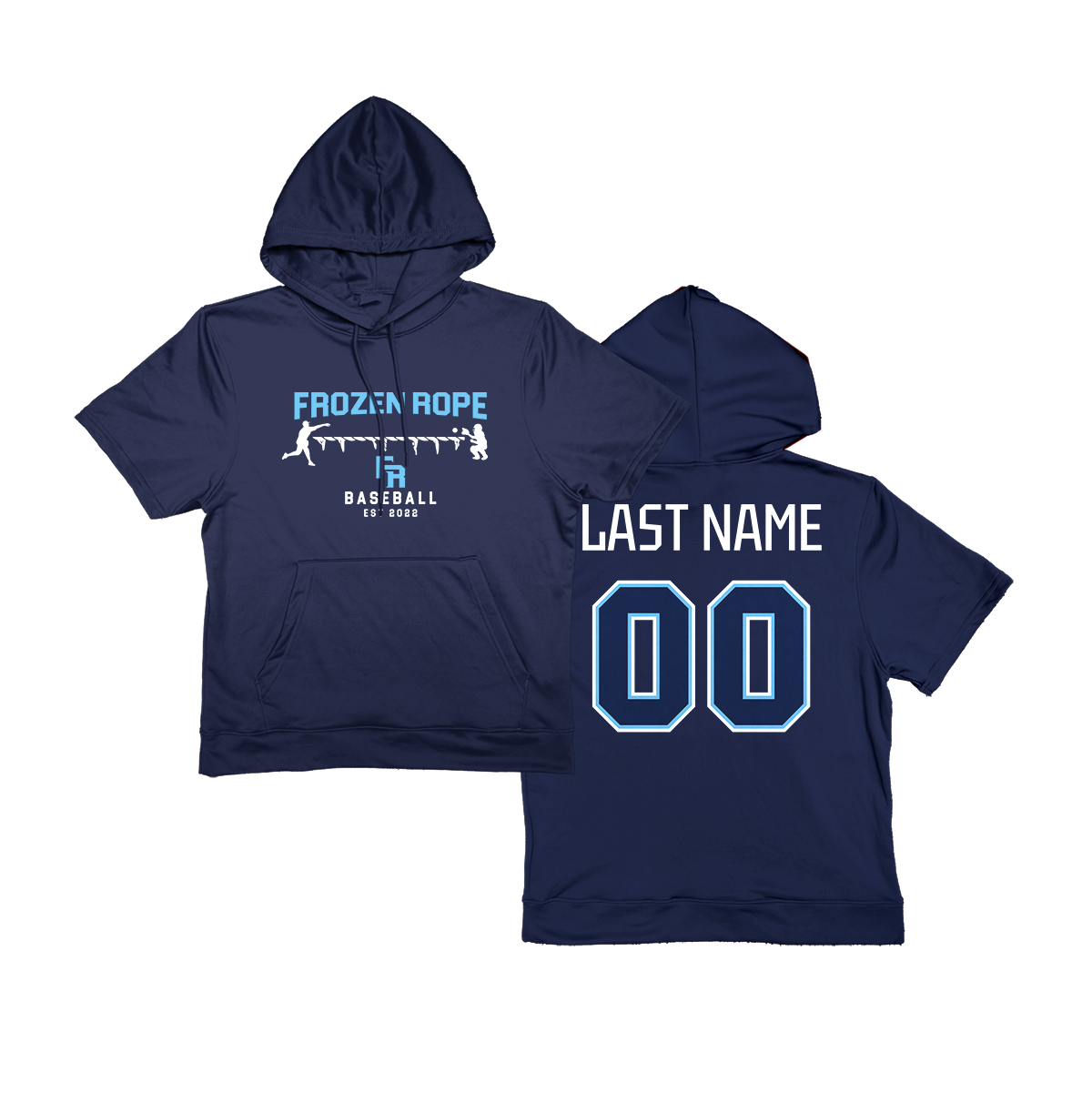 Frozen Rope Sport-Wick Fleece Short Sleeve Hooded Pullover