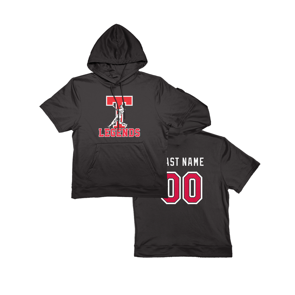 Legends Short Sleeve Poly Fleece Hoodie