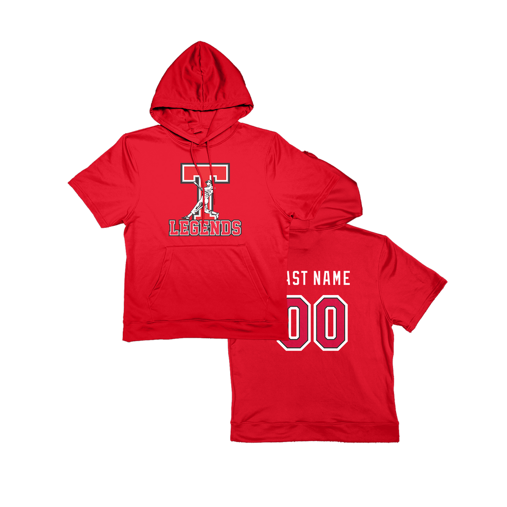 Legends Short Sleeve Poly Fleece Hoodie