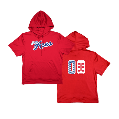 SoCal Aces Short Sleeve Poly Fleece Hoodie