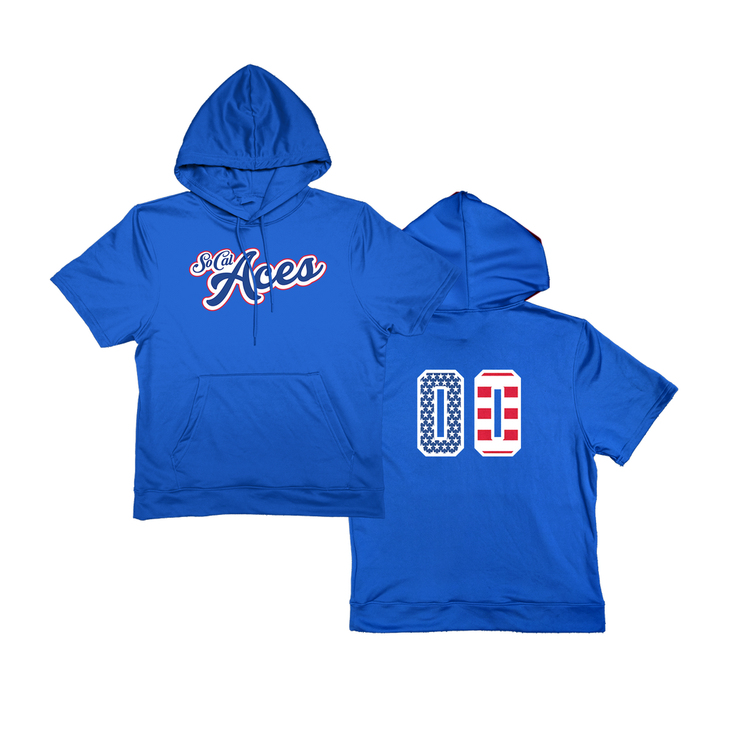 SoCal Aces Short Sleeve Poly Fleece Hoodie