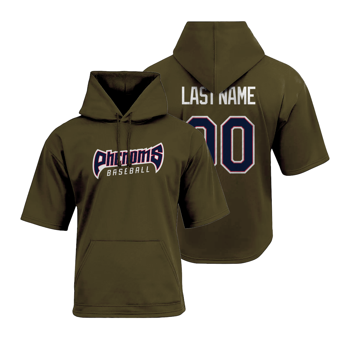 Phenoms Short Sleeve Poly Fleece Hoodie