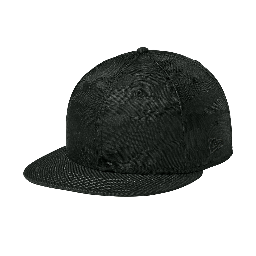 New Era Camo Flat Bill Snapback Cap