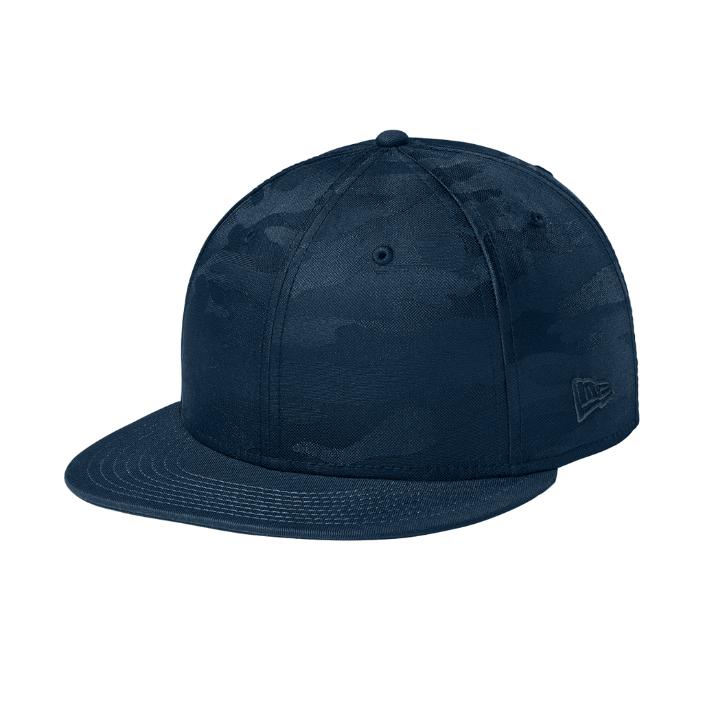 New Era Camo Flat Bill Snapback Cap