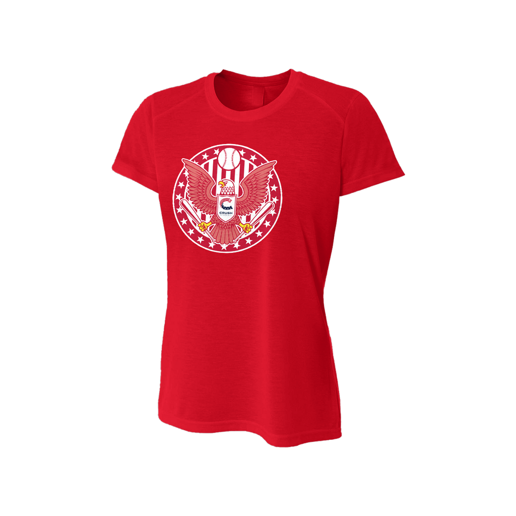 Crush "Red Eagle" Women's Spun Poly Tee