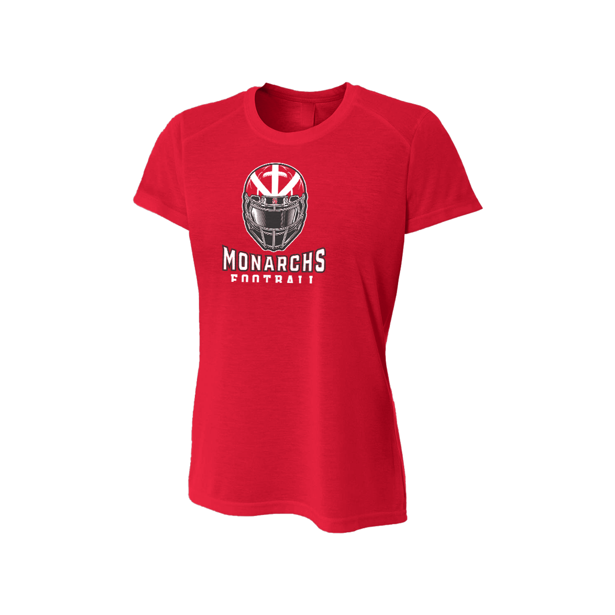 Monarchs Football (Helmet) Women's Spun Poly Tee
