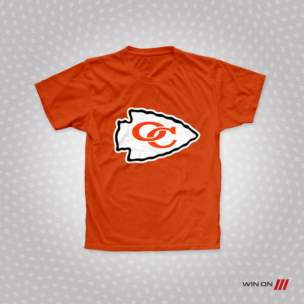Orange Chiefs Arrowhead T-shirt