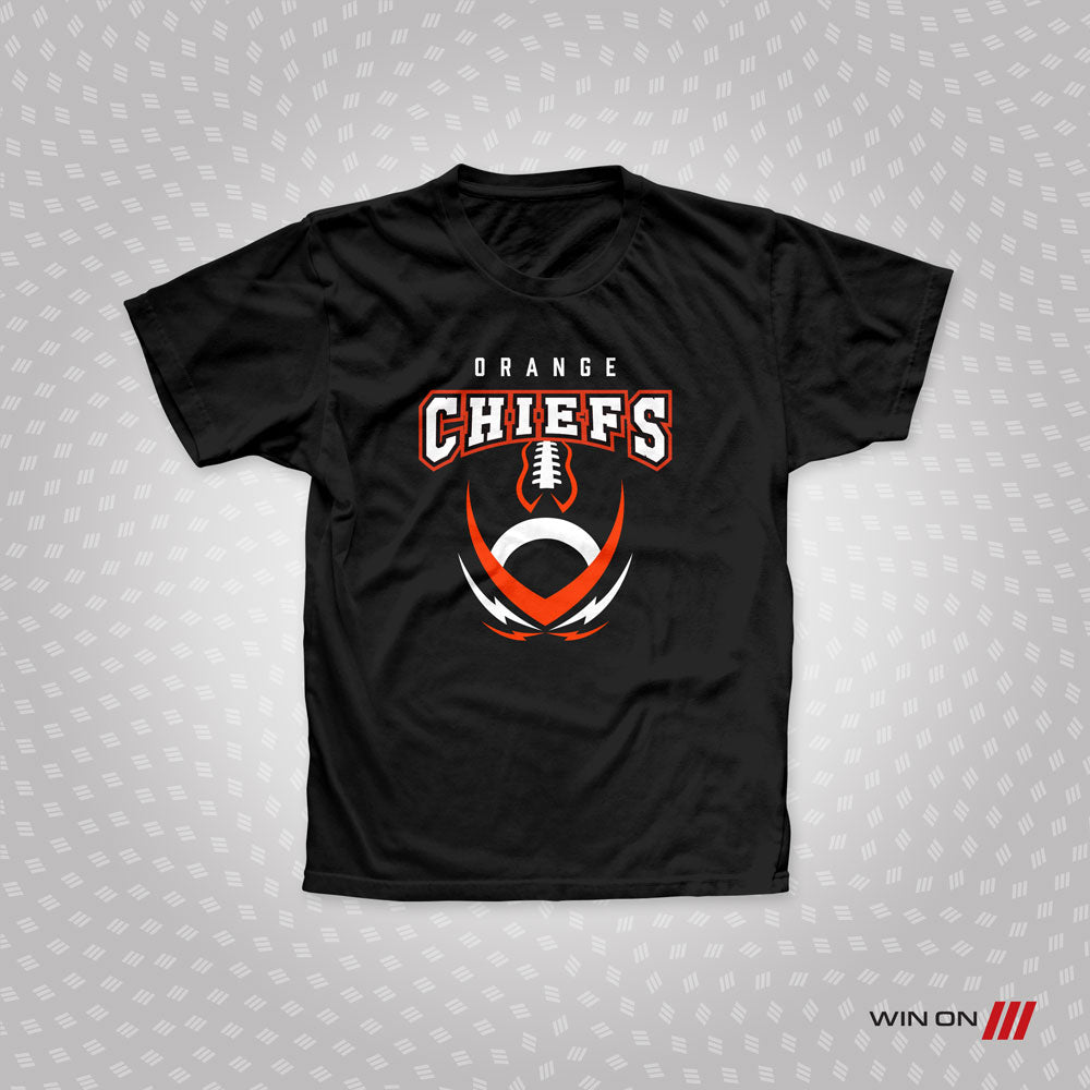 Orange Chiefs "Football" T-shirt