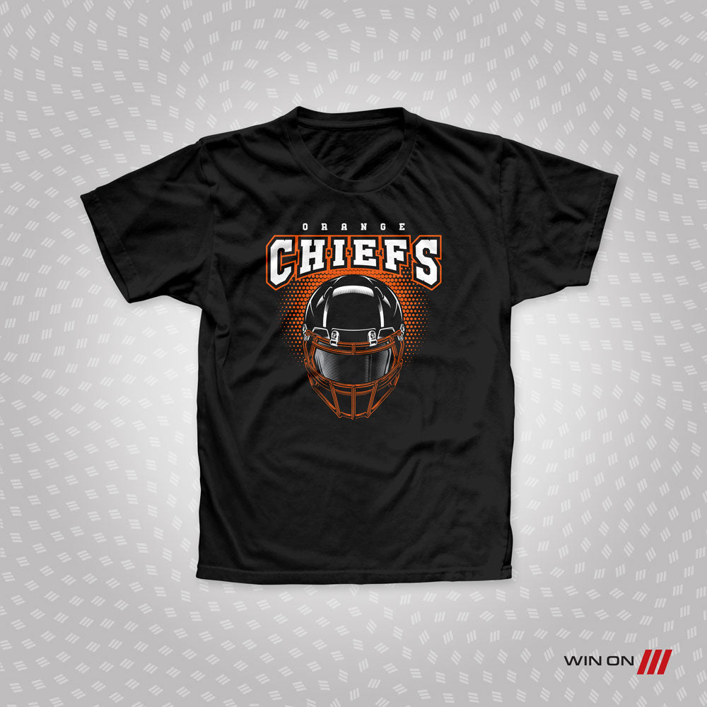 Orange Chiefs Helmet T-Shirt