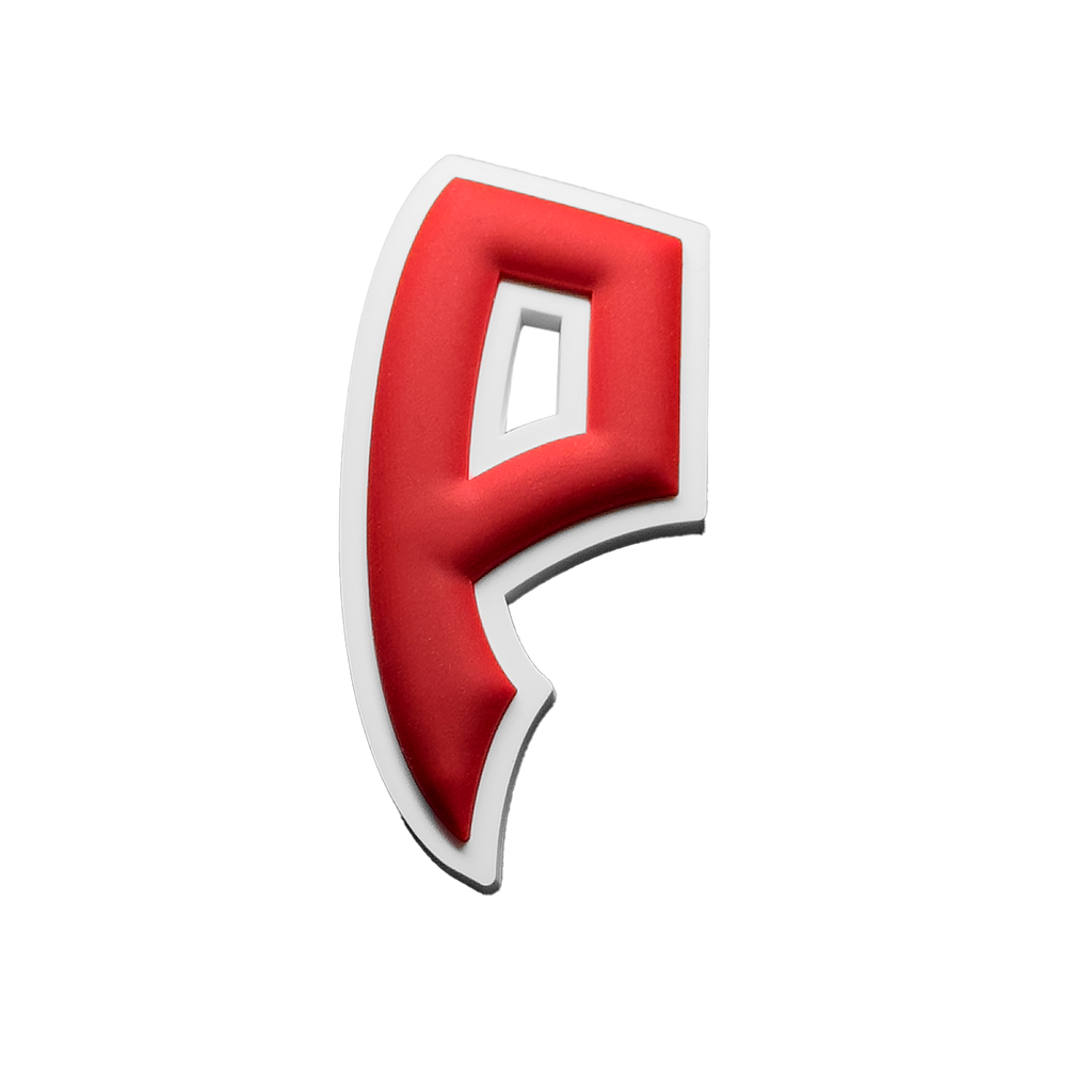 Phenoms "P" 3D Helmet Decal (Red/White)