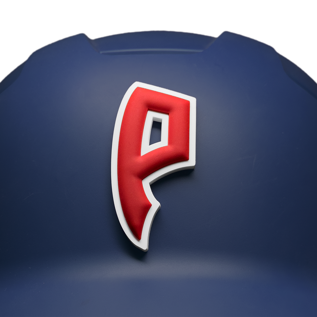 Phenoms "P" 3D Helmet Decal (Red/White)