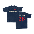 Phenoms Stencil "Scrimmage" Poly Tee (Navy)
