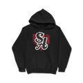Santa Ana Pony Logo Hoodie (Home Plate - Red Streaks)